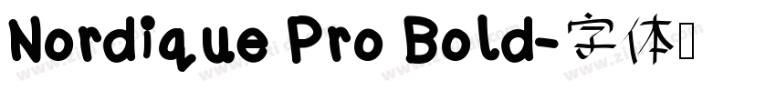 Nordique Pro Bold字体转换